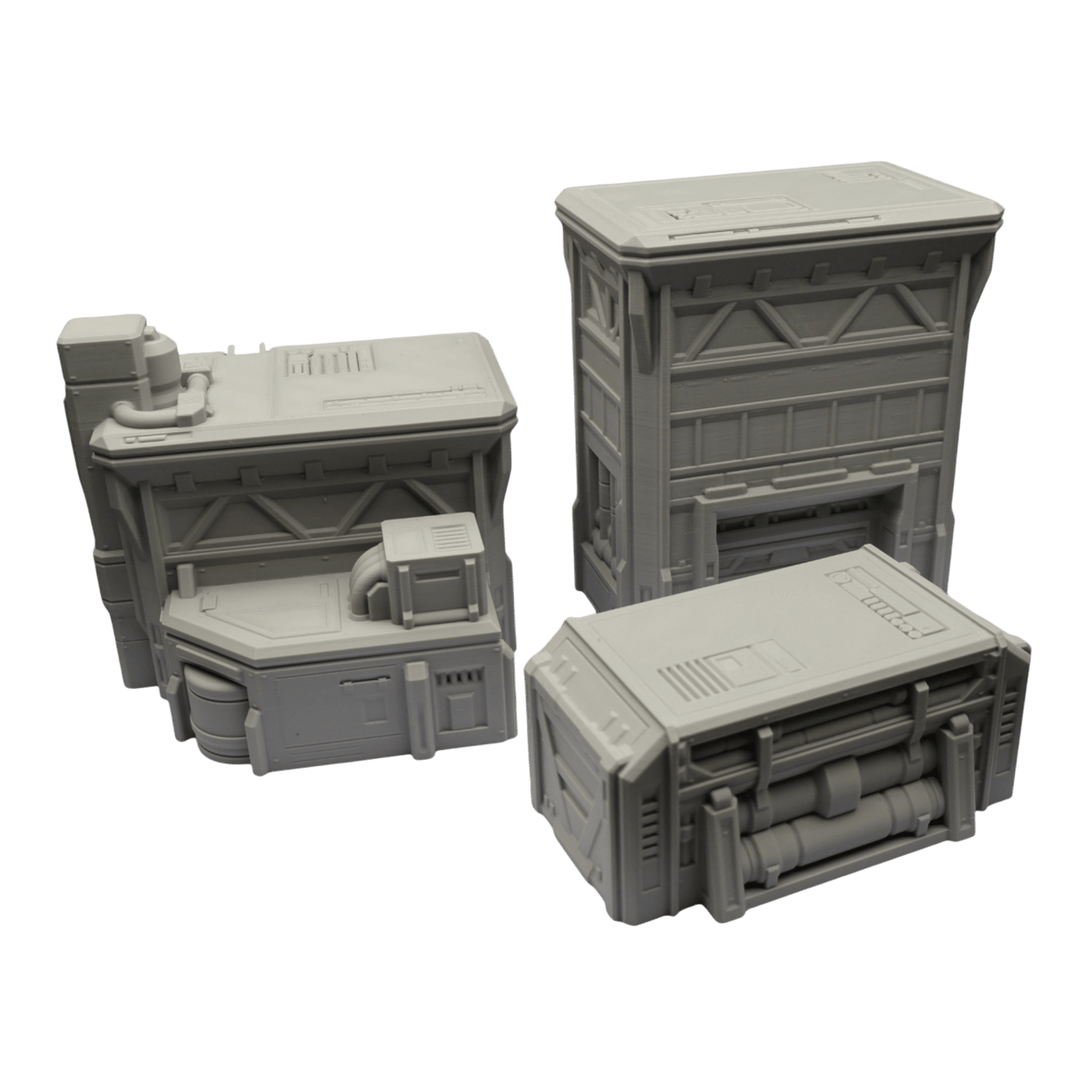 Fuel Station Set - 28mm Wargaming Scatter Terrain Scenery Tabletop Grimdark Jawar3d