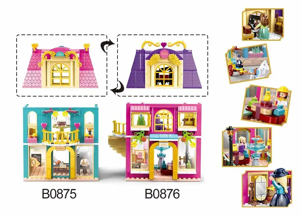 Sluban - Girl's Dream Village Department Store Building Brick Set
