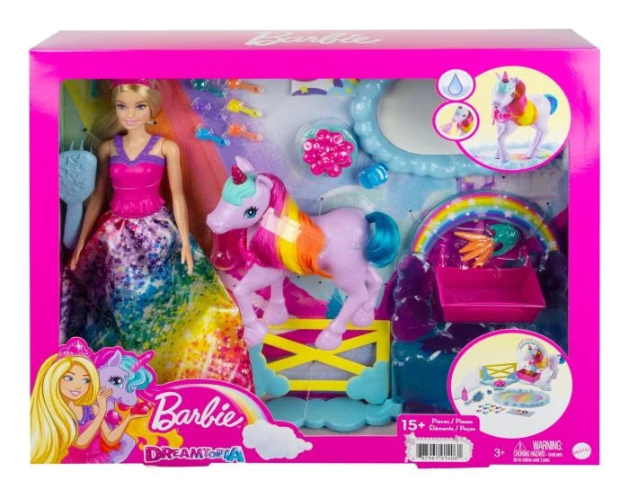 Barbie Dreamtopia Doll and Unicorn Rainbow Potty Playset – The Imagination  Shop