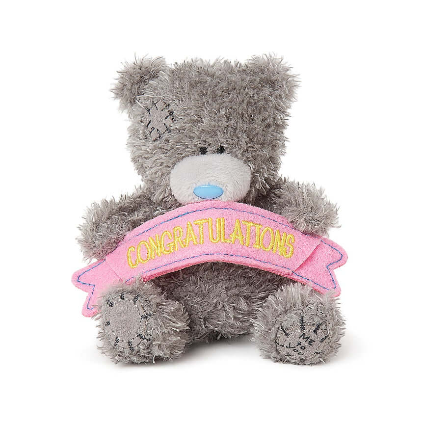 Me To You - Tatty Teddy Holding Congratulations Banner Carte Blanche