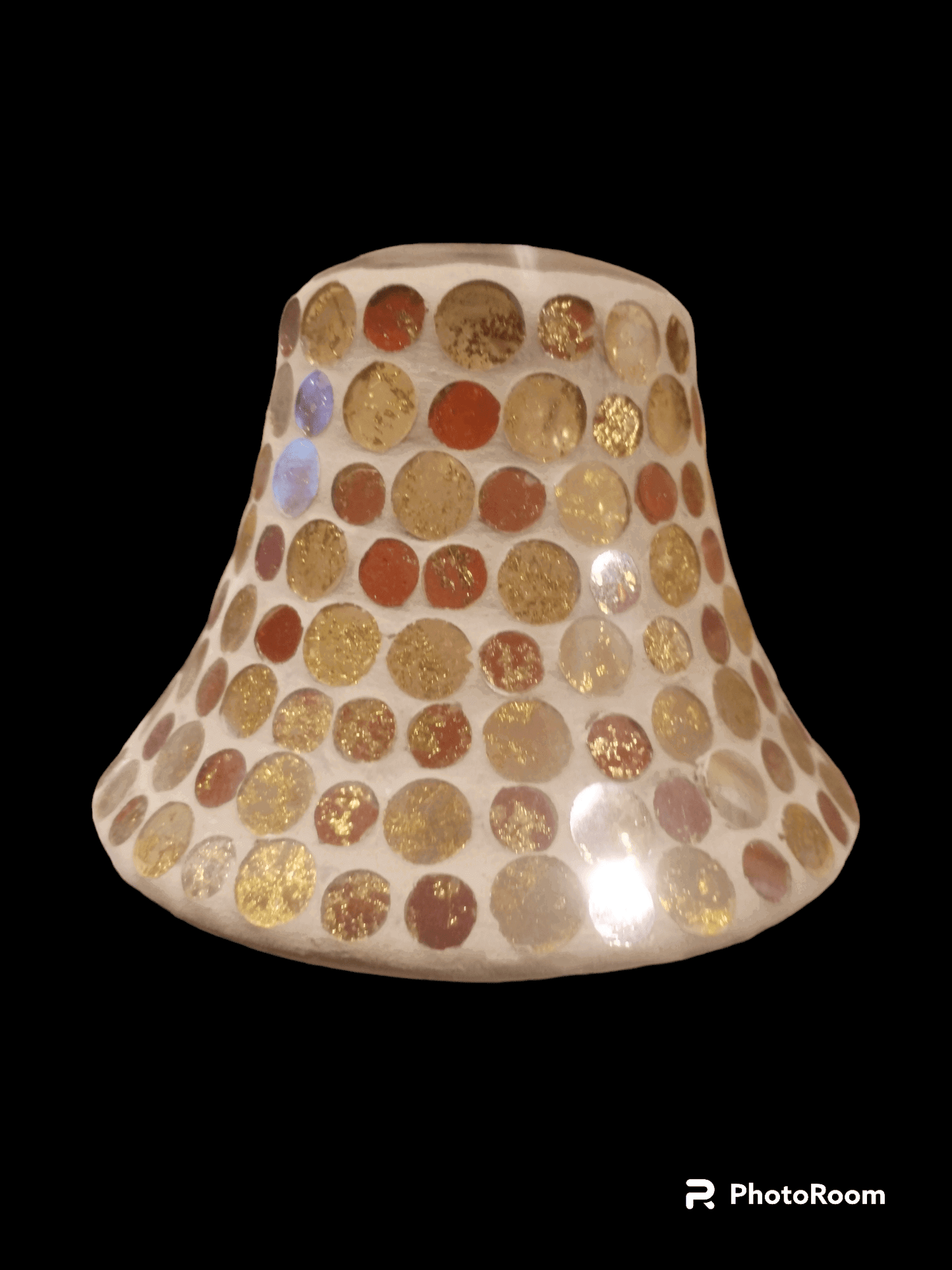Aroma Accessories - Red and Gold Mosaic Candle Shade - The Imagination Shop - Aroma Accessories