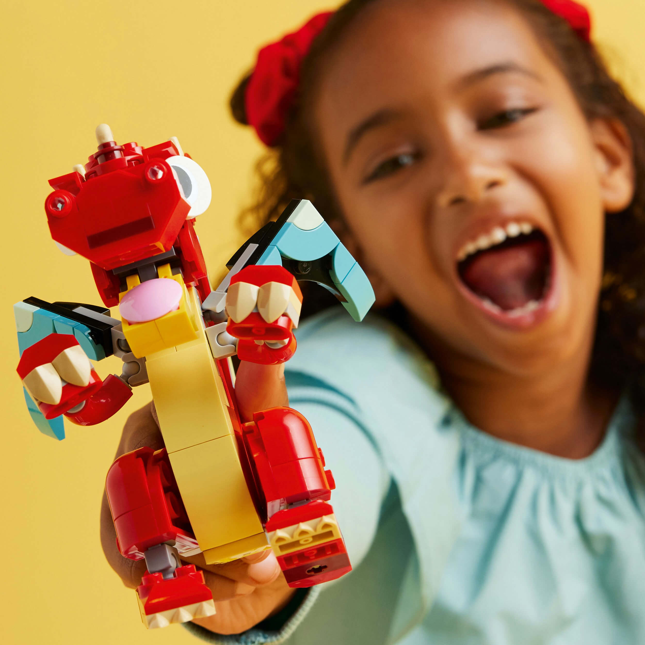 Lego Creator 3 in 1 31145 Red Dragon Buildable Playset for Ages 6 & Up Curious Minds