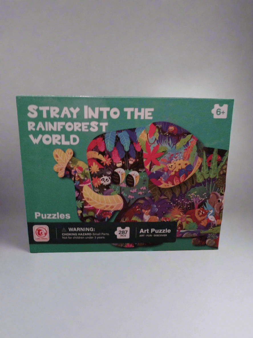 Stray Into the Rainforest World Kids Jigsaw Puzzle 600x407mm The Imagination Shop