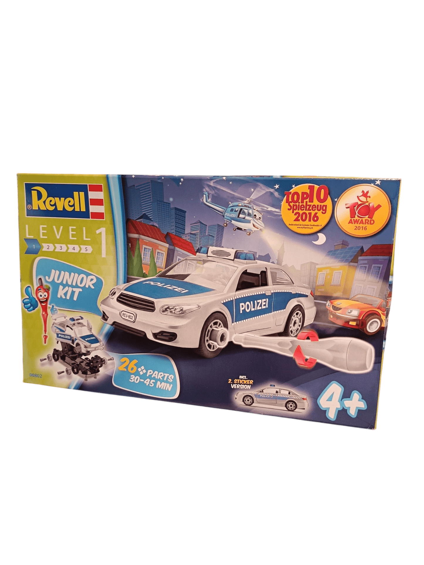Revell Level 1 Junior Kit - Police Car D.I.Y Construction Playset Revell