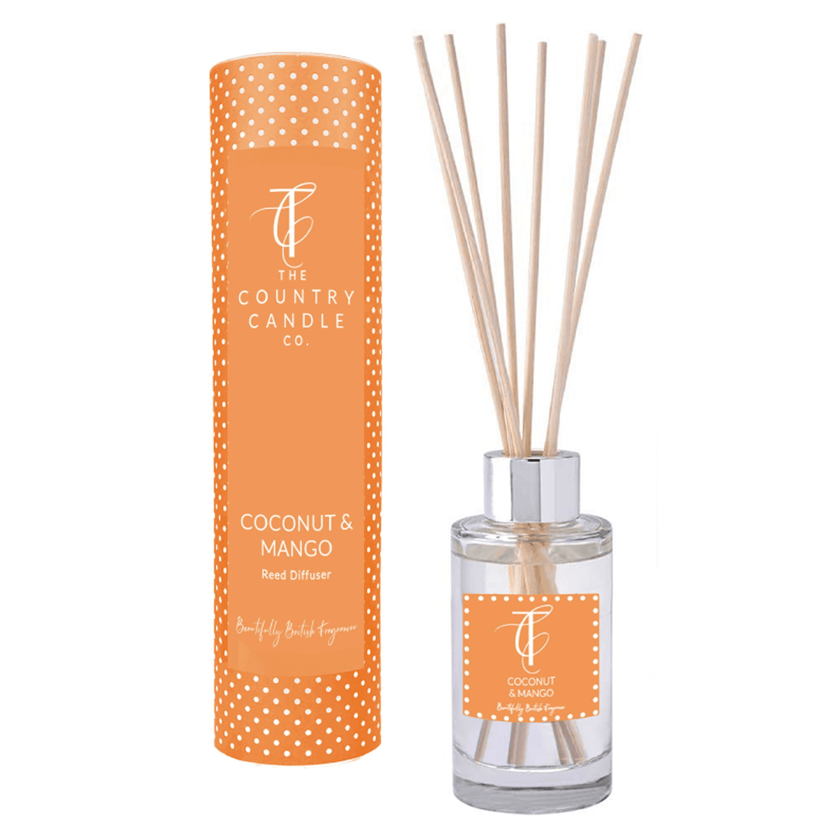 The Country Candle Co. - QUINTESSENTIAL – Coconut & Mango Reed Diffuser - 100ml The Country Candle Co.