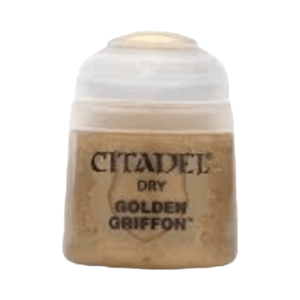 Citadel Golden Griffon paint jar for Warhammer 40K Painting Guide for Beginners: Your First Miniatures.