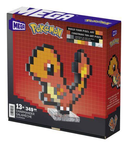 🔥 Mega Bloks Pokémon Charmander Pixel Art: Build a Retro Fire-Type Icon!