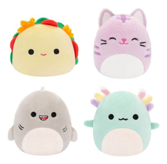 🧸 Squishmallows Micromallows 2.5" 4 Pack Box 2: Tiny But Mighty!