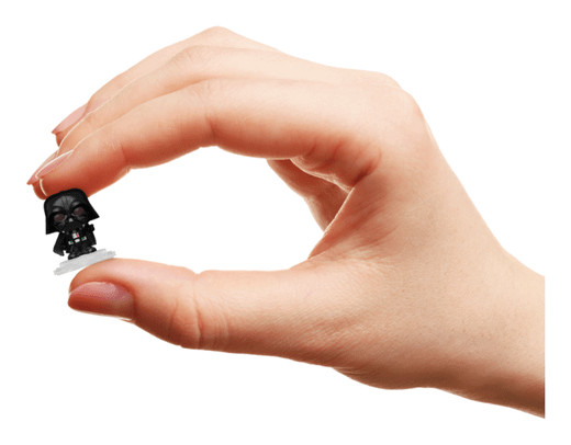 A picture of someone holding a bitty pop