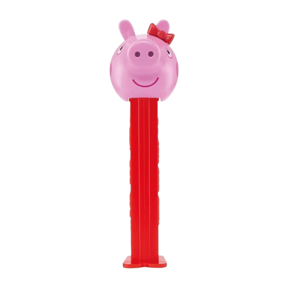 🎀 Pez Peppa Pig Red Bow Dispenser: Classic Peppa with 2 Refills!