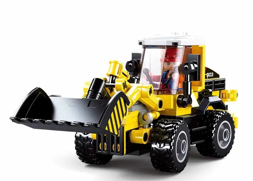 A picture of a completed Sluban toy