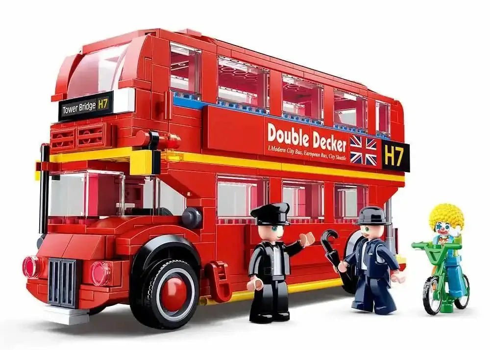 Embark on the adventure of the Iconic London Bus with Sluban's Building Brick Set