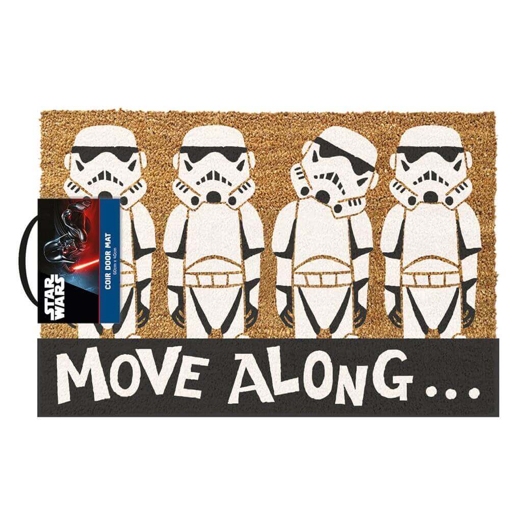 ⭐ Star Wars Storm Trooper Move Along Door Mat: Join the Dark Side!