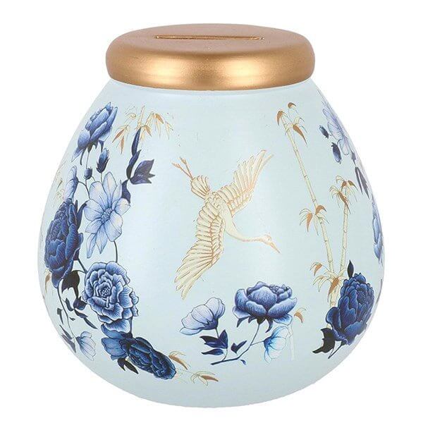 Pot of Dreams Midnight Sky Money Pot ceramic savings pot in blue