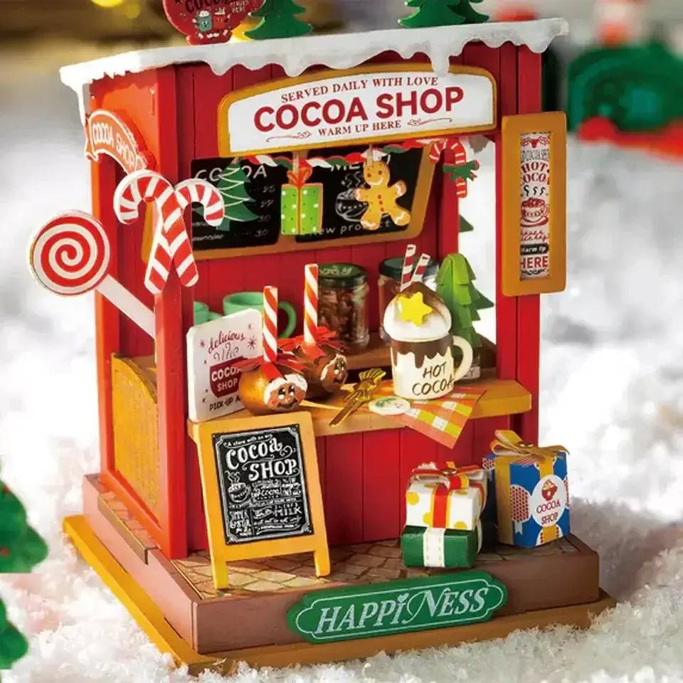 ☕ Rolife Christmas Cocoa Shop: 87 Pieces of Holiday Warmth!