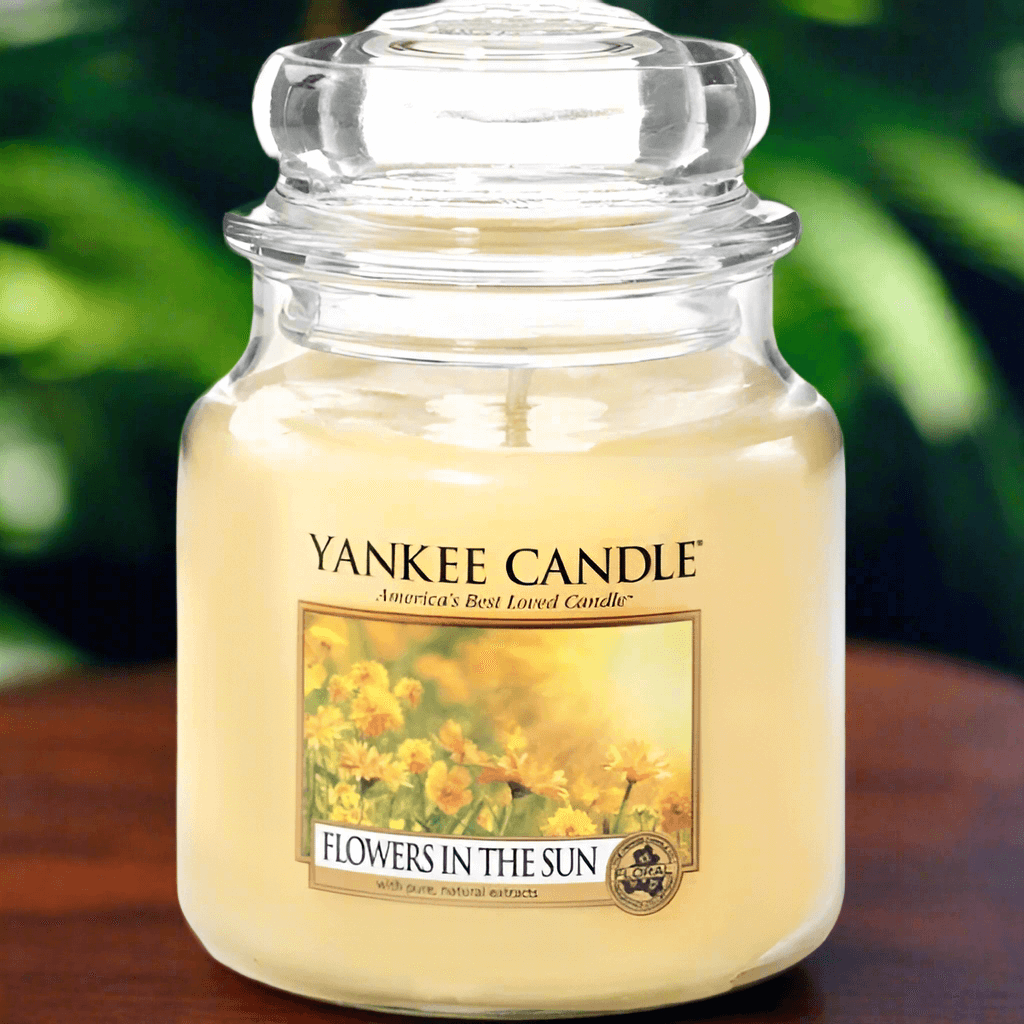 Bright & Blooming: The Yankee Candle Flowers In The Sun Medium Jar Gift - The Imagination Shop
