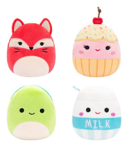 🧸 Squishmallows Micromallows 2.5" 4 Pack Box 1: Collect Your Favourites!