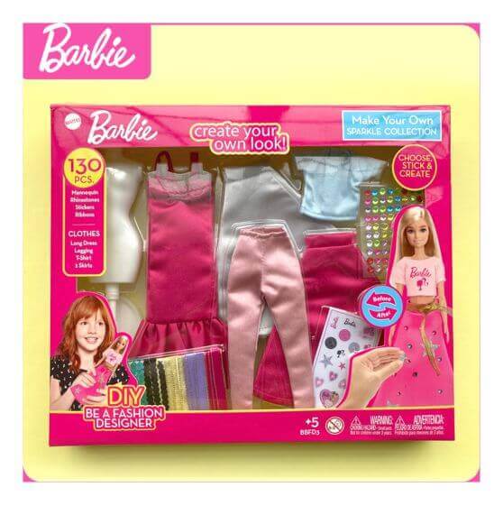 ✨ Barbie DIY Sparkle Collection: 130 Pieces for Dazzling Designs!