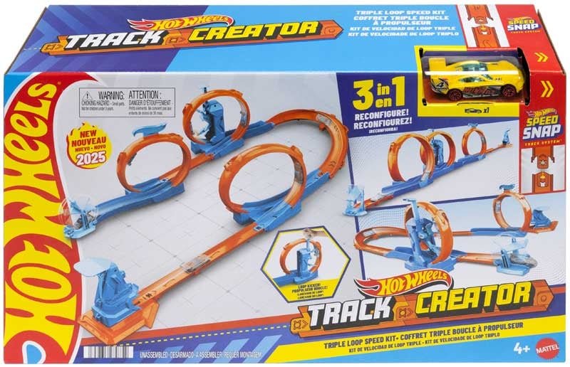 Build Epic Tracks with the Hot Wheels Track Creator Triple Loop Speed Kit