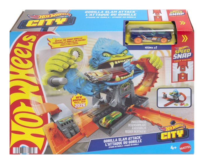 New Arrival: Hot Wheels City Gorilla Slam Attack Playset - The Imagination Shop