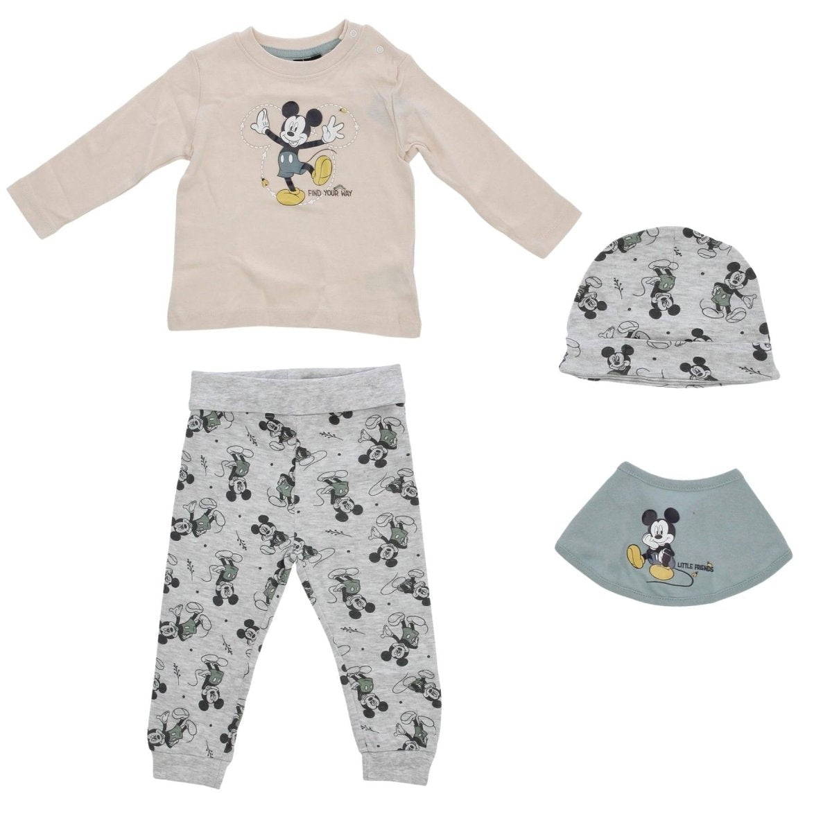 New In: Disney Baby Mickey Mouse 4 Piece Baby Outfit Set - The Imagination Shop