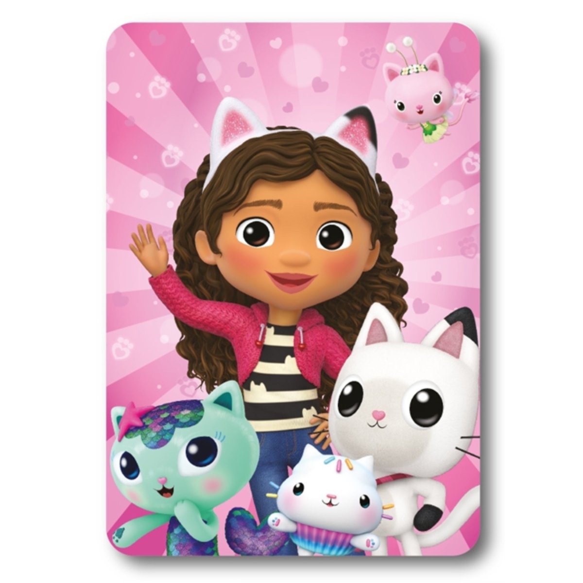 New In: Gabby's Dollhouse Fleece Blanket 100x140cm - The Imagination Shop