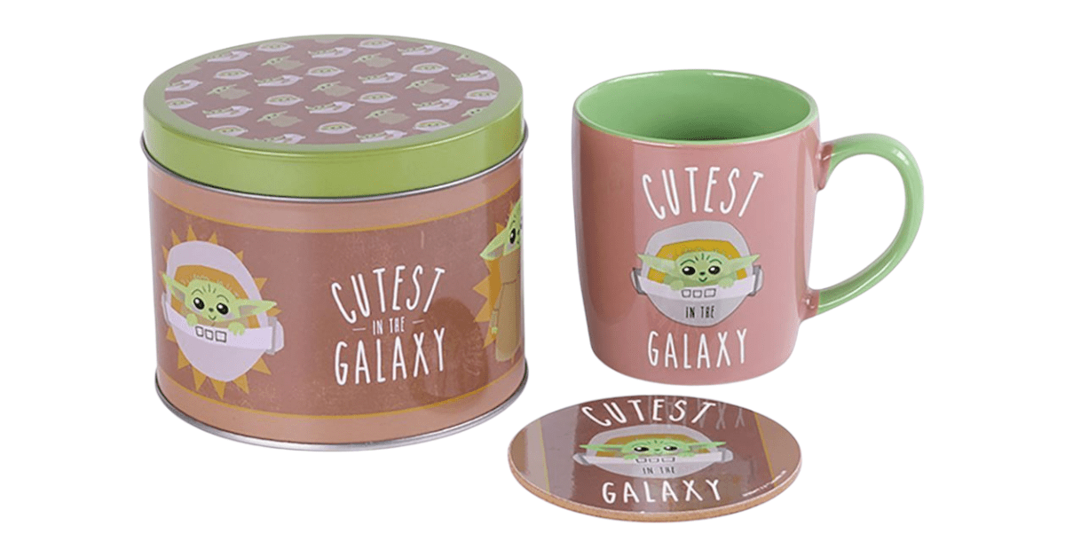 Giftsets Our popular Boxed presents and gifts in a set featuring the Cutest in the Galaxy mug and tin.