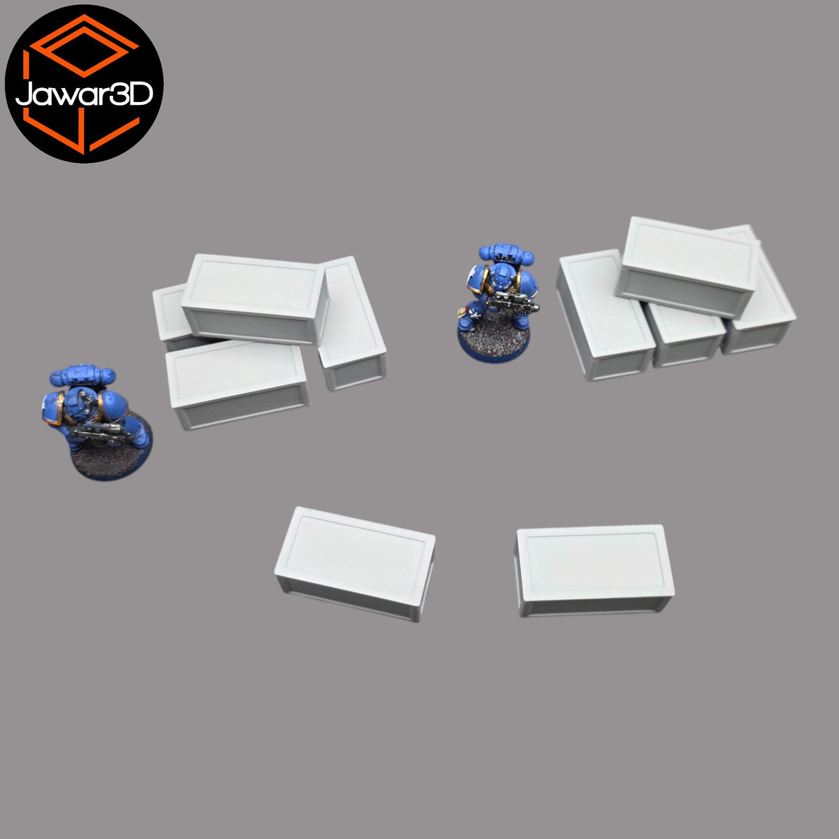 Crates x10 - 28mm Wargaming Scatter Terrain Scenery Tabletop Miniature Jawar3d