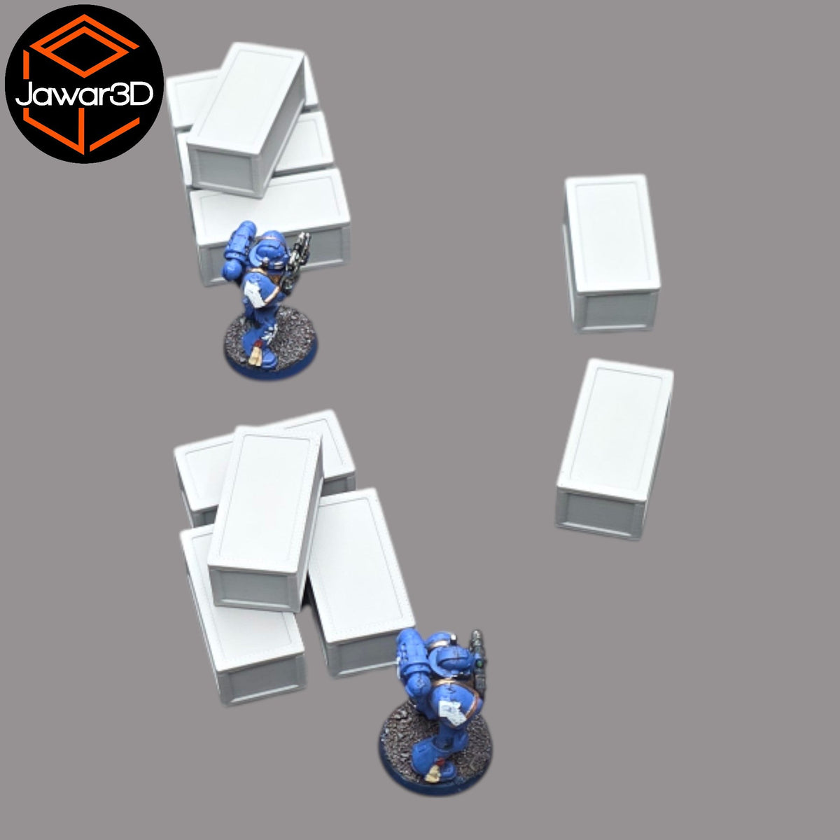 Crates x10 - 28mm Wargaming Scatter Terrain Scenery Tabletop Miniature Jawar3d