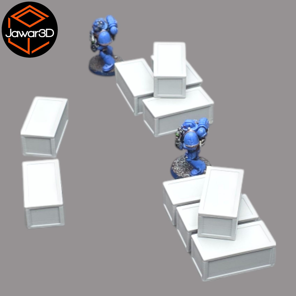 Crates x10 - 28mm Wargaming Scatter Terrain Scenery Tabletop Miniature Jawar3d