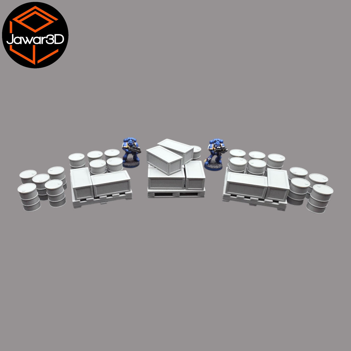 Pallet, Crates and Barrels - 28mm Wargaming Scatter Terrain Scenery Tabletop Jawar3d