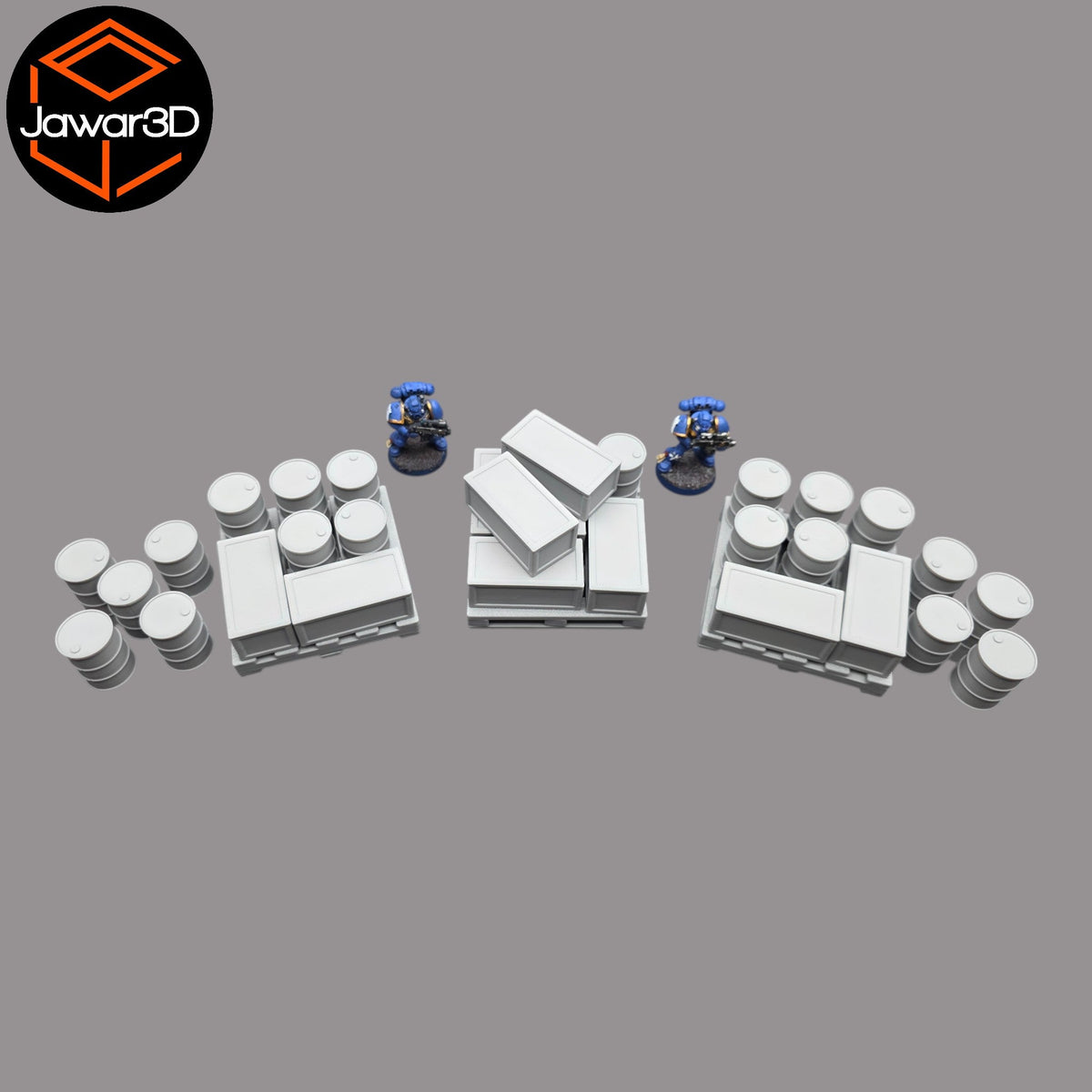Pallet, Crates and Barrels - 28mm Wargaming Scatter Terrain Scenery Tabletop Jawar3d