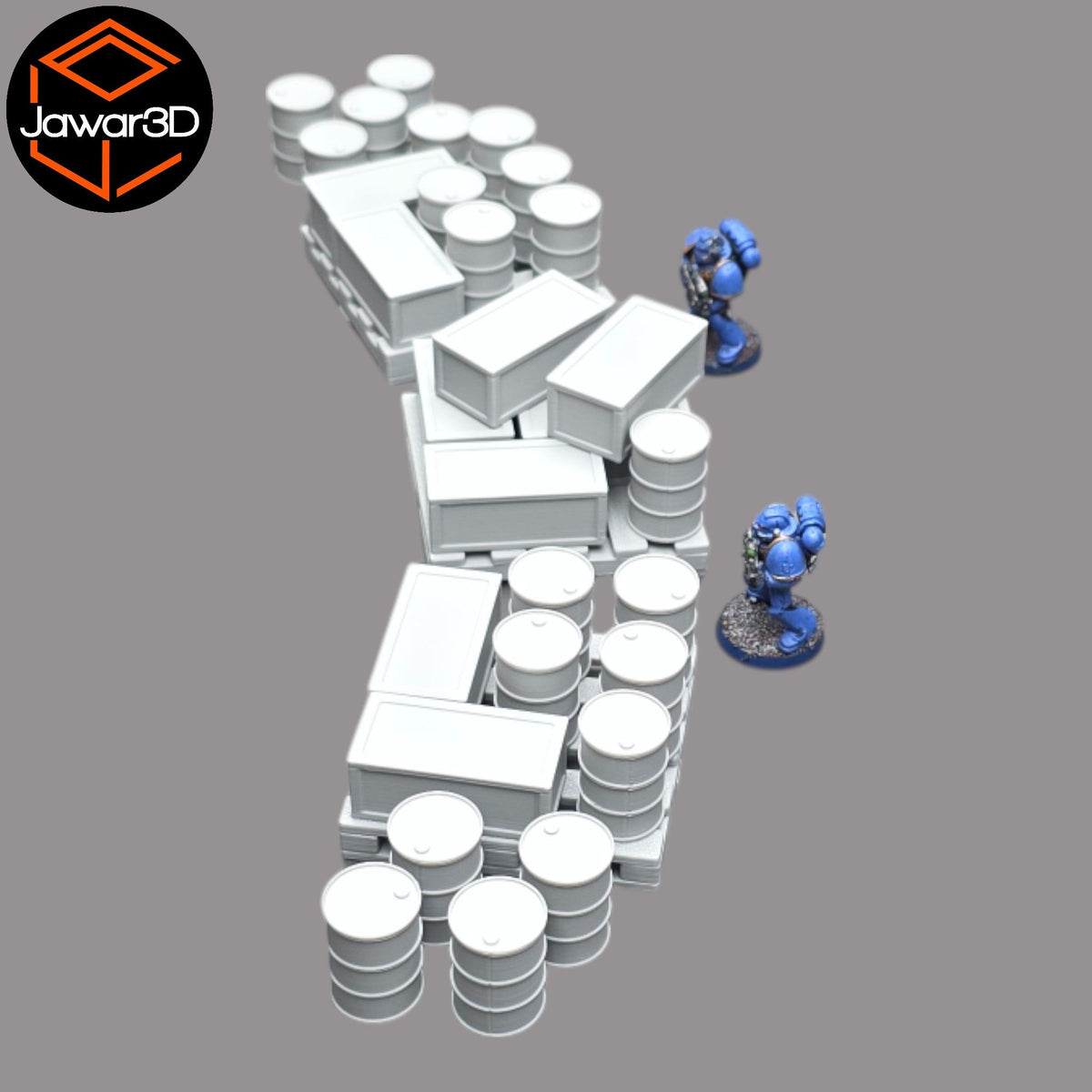 Pallet, Crates and Barrels - 28mm Wargaming Scatter Terrain Scenery Tabletop Jawar3d
