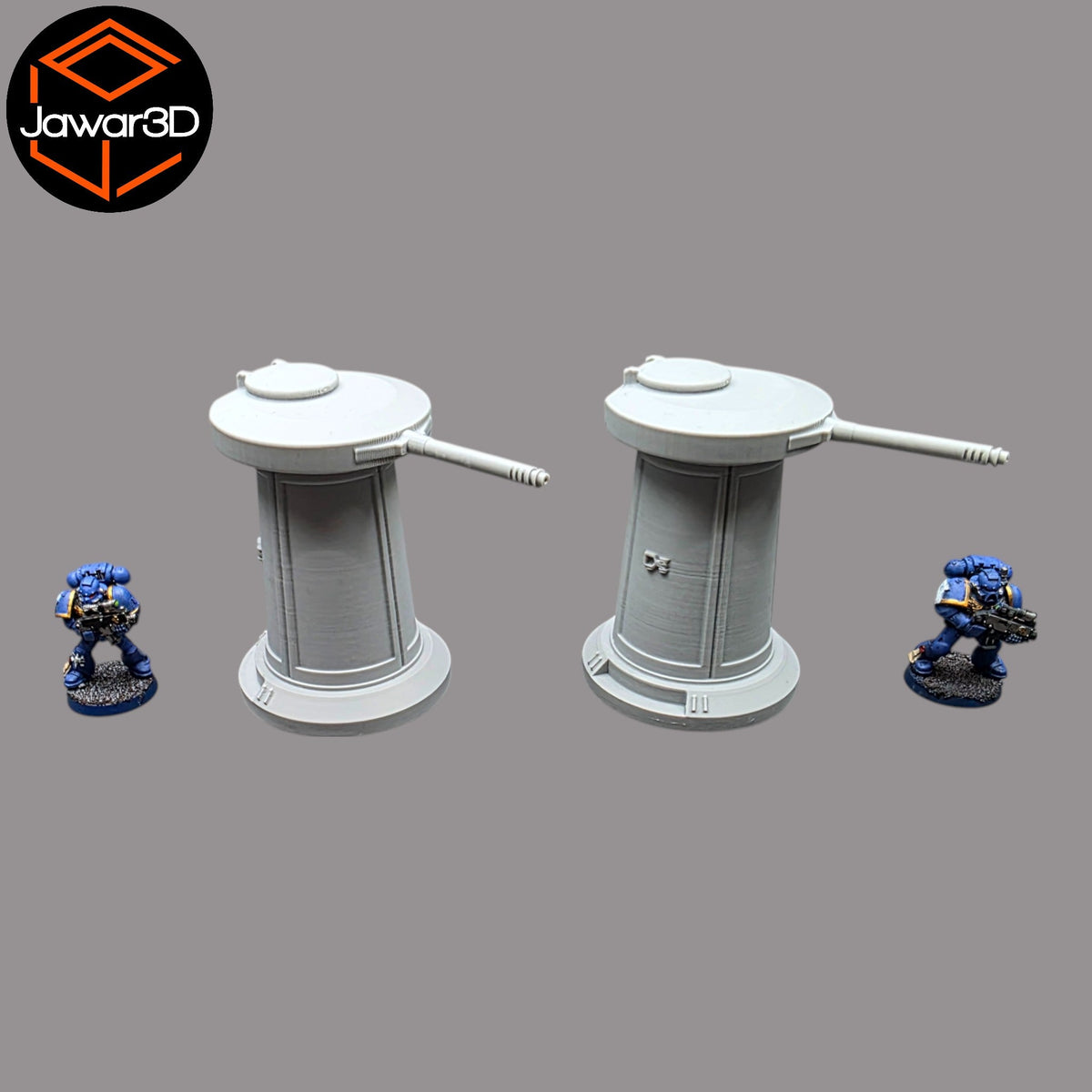 Turret x2- 28mm Wargaming Scatter Terrain Scenery Tabletop Miniature Jawar3d