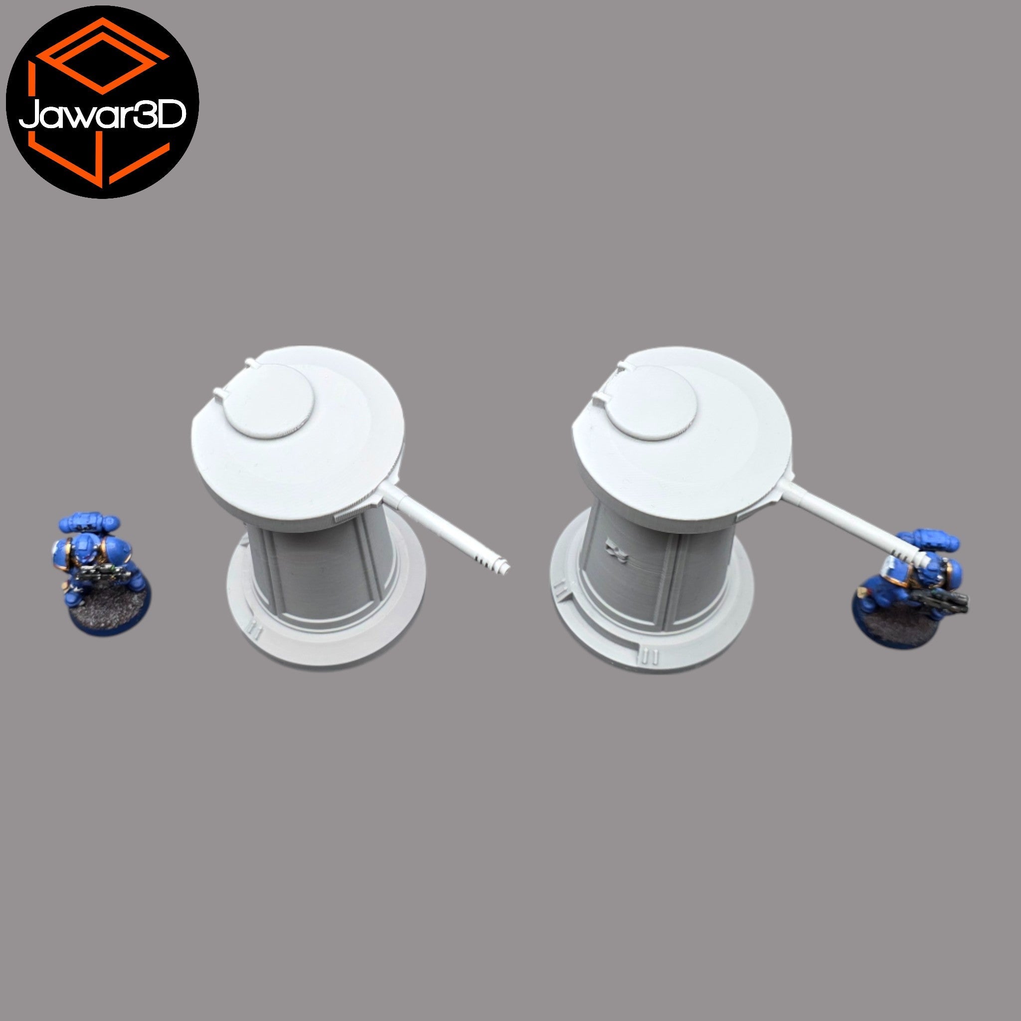 Turret x2- 28mm Wargaming Scatter Terrain Scenery Tabletop Miniature Jawar3d