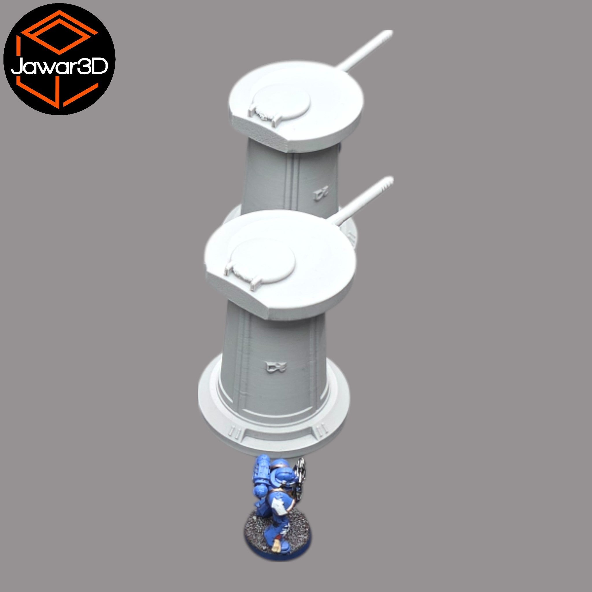 Turret x2- 28mm Wargaming Scatter Terrain Scenery Tabletop Miniature Jawar3d