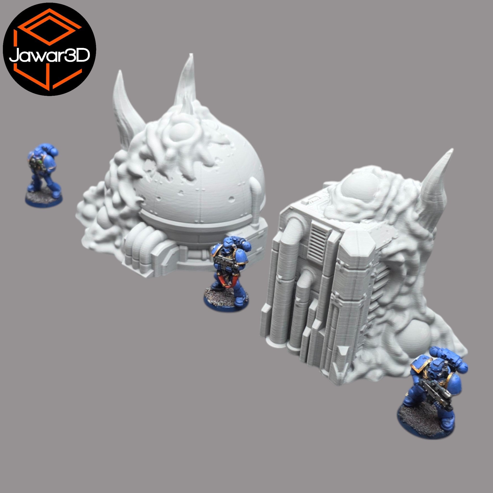 Hive Infected Buildings #1 - 28mm Wargaming Scatter Terrain Scenery Tabletop Jawar3d
