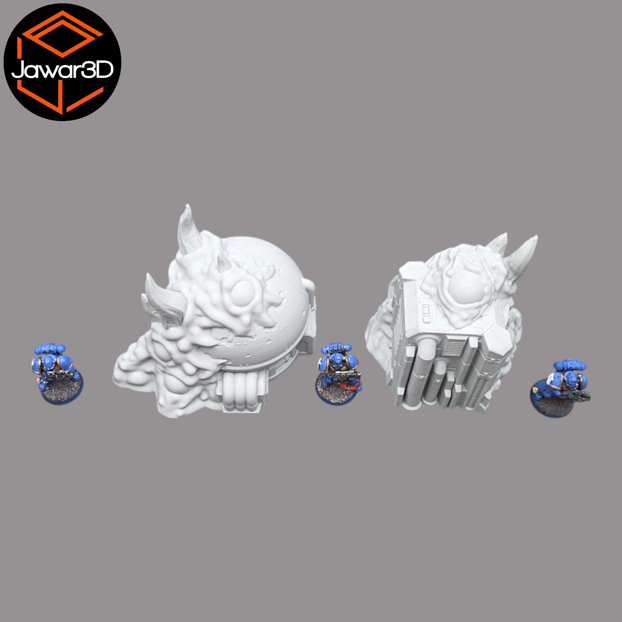 Hive Infected Buildings #1 - 28mm Wargaming Scatter Terrain Scenery Tabletop Jawar3d