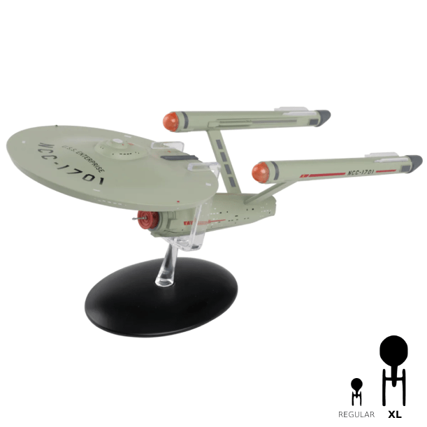 #01 U.S.S. Enterprise NCC-1701 XL EDITION Die-Cast Model Ship TOS (Eaglemoss / Star Trek) Real Merch
