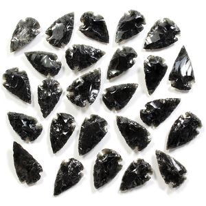 Obsidian Arrowhead Natural Volcanic Glass Collectible Crystal Curious Minds