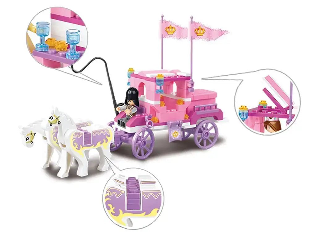 Sluban Girls Dream Royal Carriage Building Brick Set Sluban