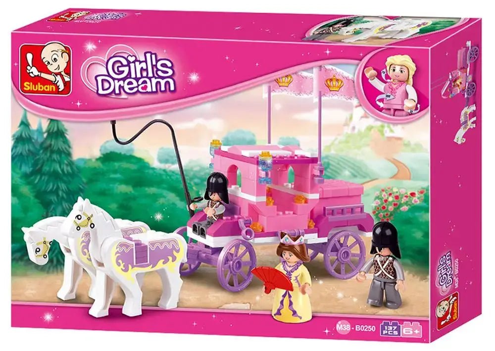 Sluban Girls Dream Royal Carriage Building Brick Set Sluban