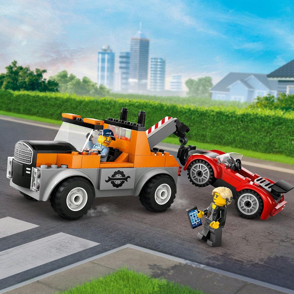 Lego City 60435 Tow Truck & Sports Car Repair Playset for Ages 4 & Up Curious Minds
