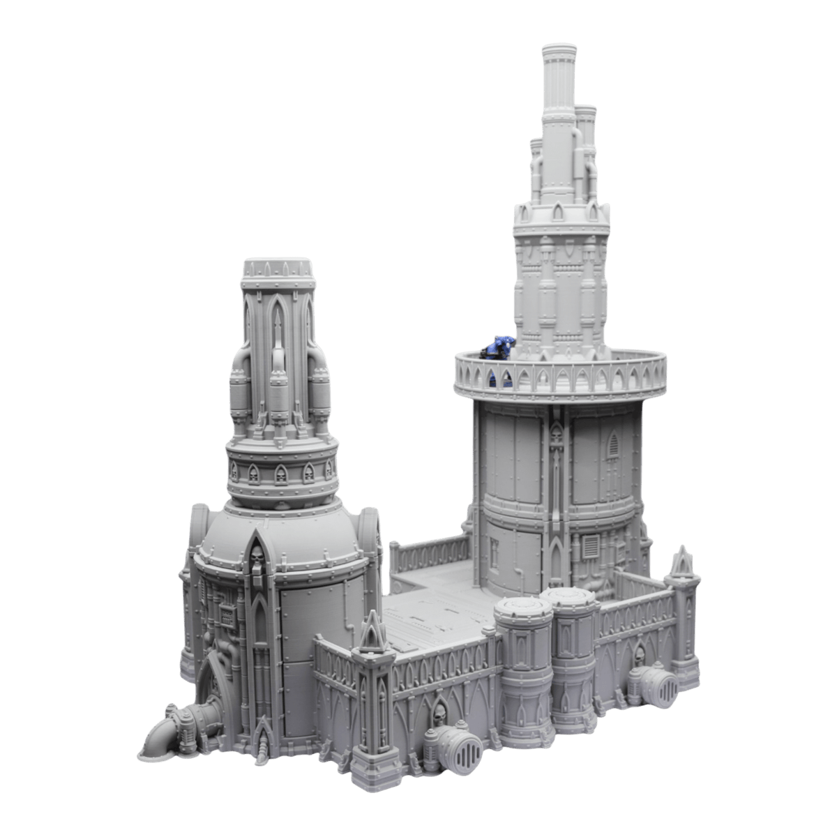 Steel Refinery Assembly #4 - 28mm Wargaming Scatter Terrain Scenery Tabletop Jawar3d