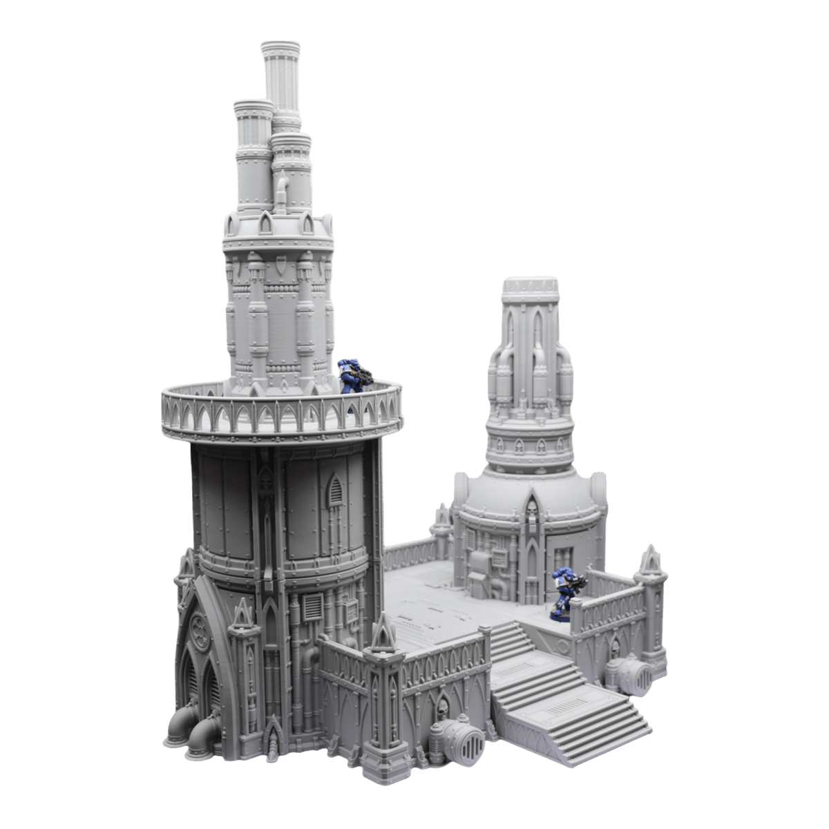 Steel Refinery Assembly #4 - 28mm Wargaming Scatter Terrain Scenery Tabletop Jawar3d