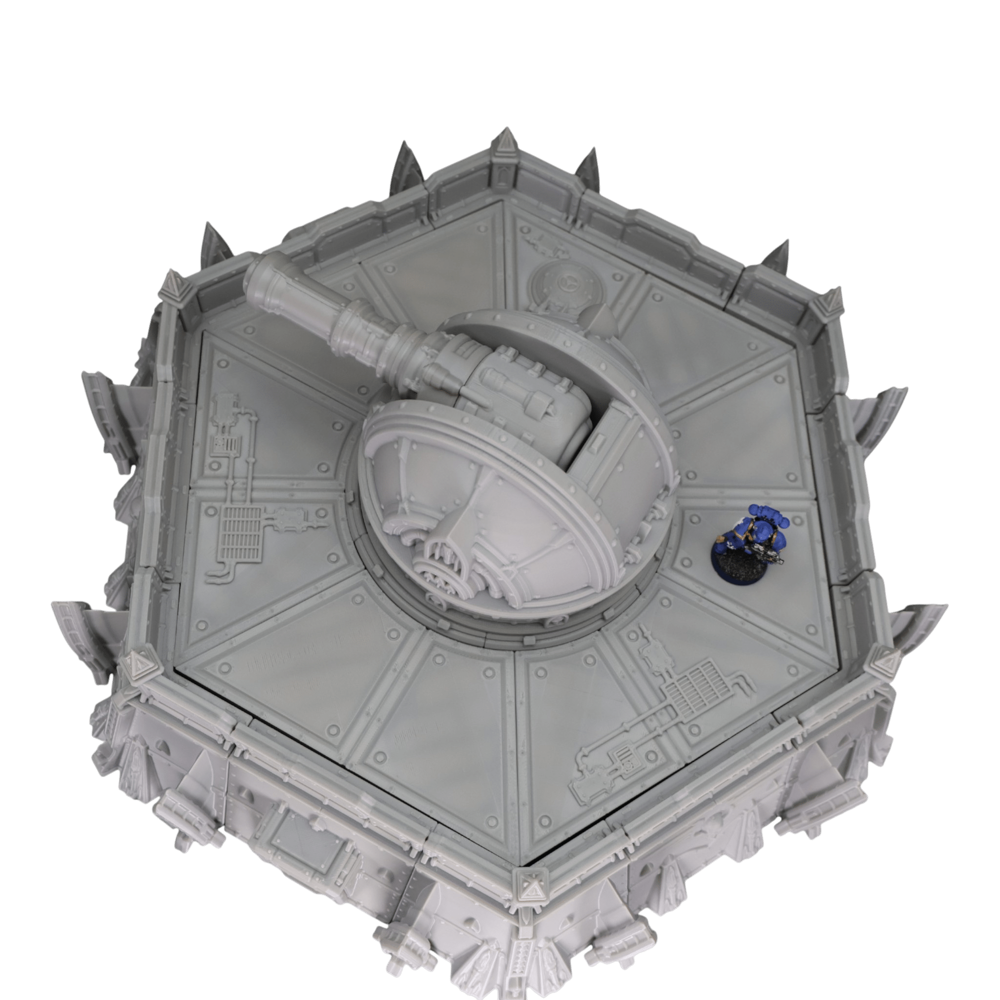 Defense Turret Platform - 28mm Wargaming Scatter Terrain Scenery Tabletop Jawar3d