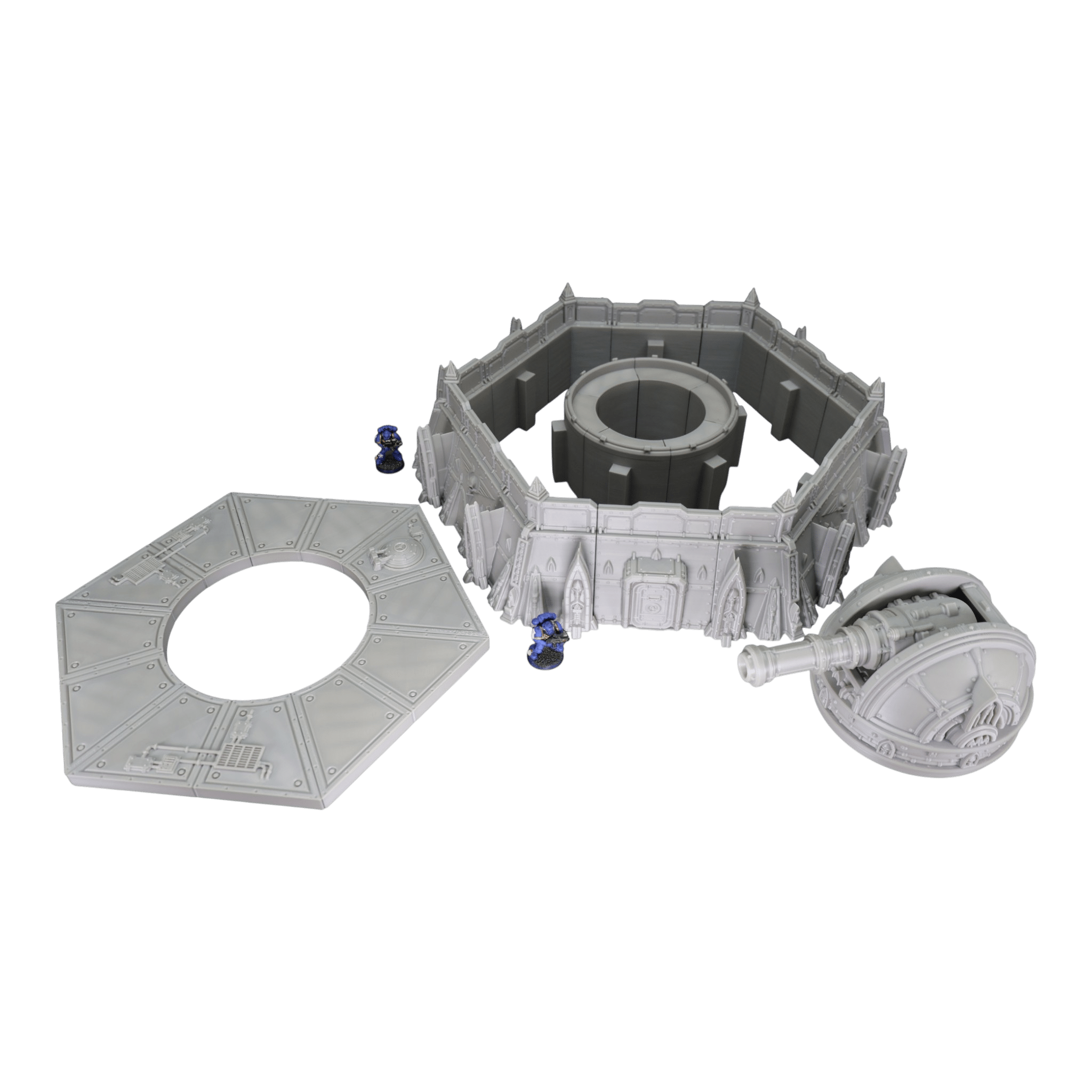 Defense Turret Platform - 28mm Wargaming Scatter Terrain Scenery Tabletop Jawar3d