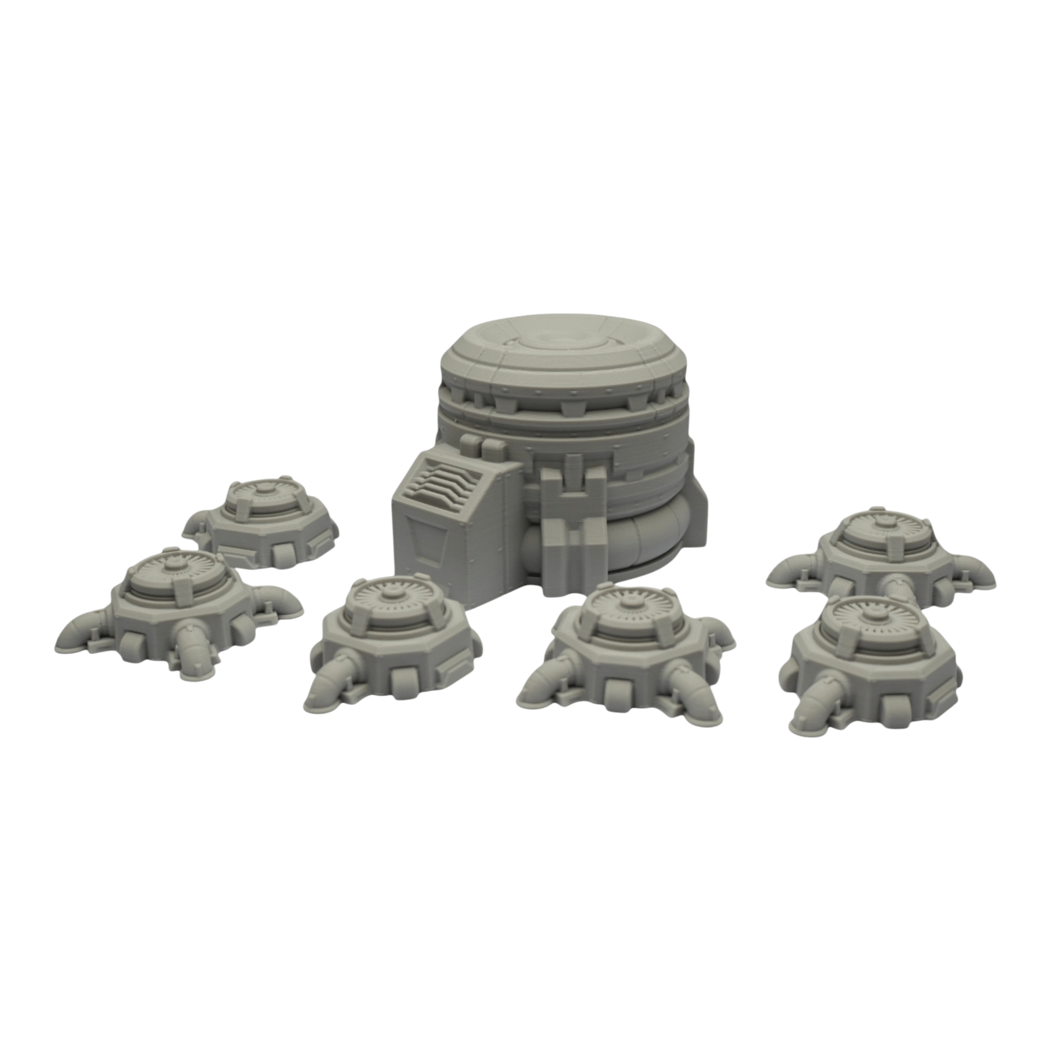 Turbine Fans - 28mm Wargaming Scatter Terrain Scenery Tabletop Grimdark Jawar3d