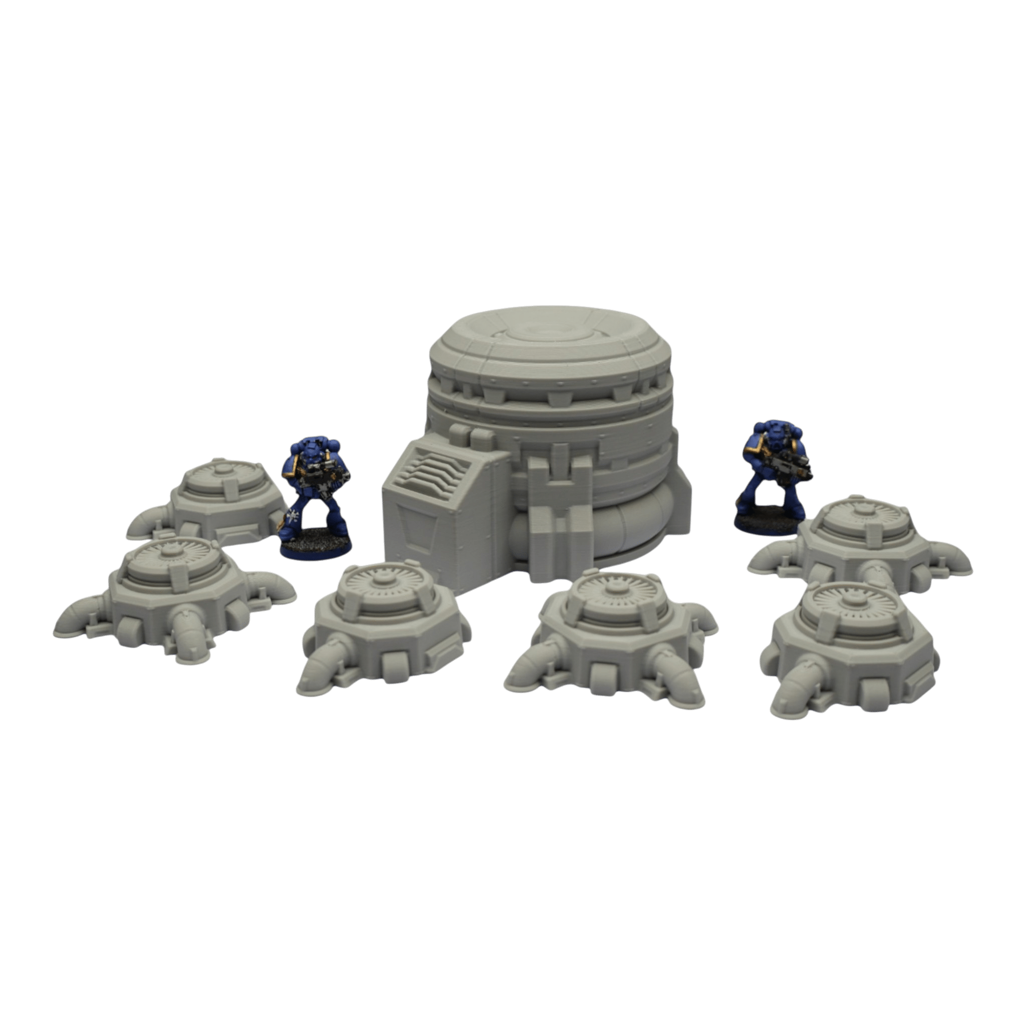 Turbine Fans - 28mm Wargaming Scatter Terrain Scenery Tabletop Grimdark Jawar3d