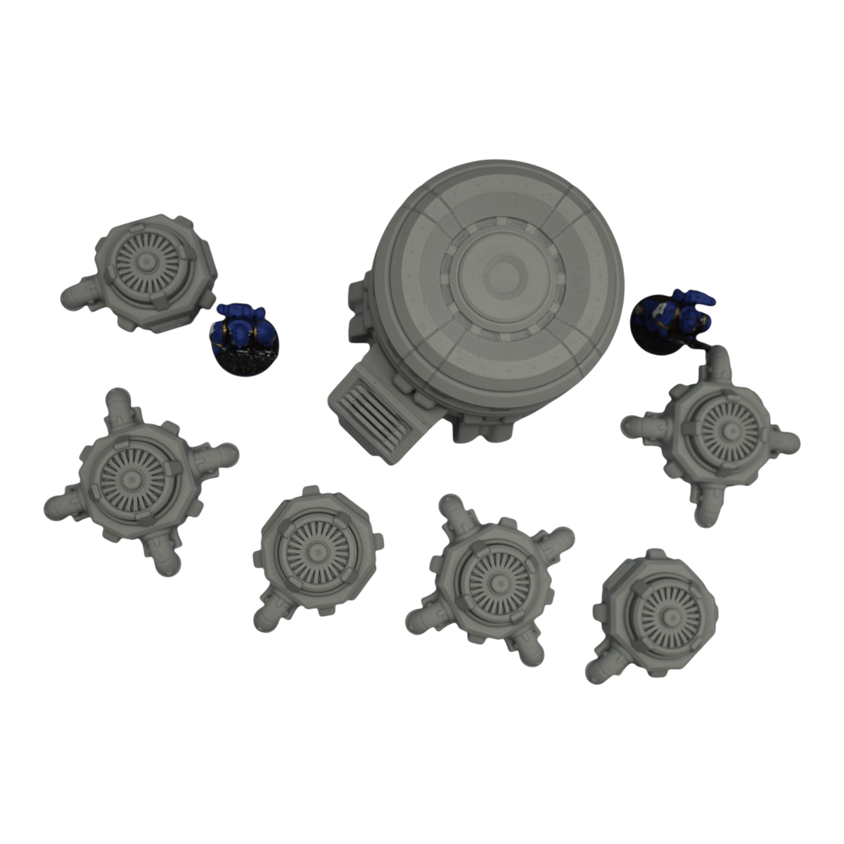 Turbine Fans - 28mm Wargaming Scatter Terrain Scenery Tabletop Grimdark Jawar3d